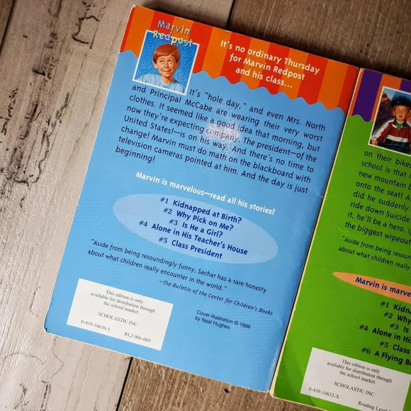 Marvin Redpost Scholastic Books By Louis Sachar Book Bundle - Picture 7 of 8